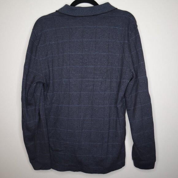 Van Heusen Flex Long Sleeve Polo, Medium - Picture 2 of 3